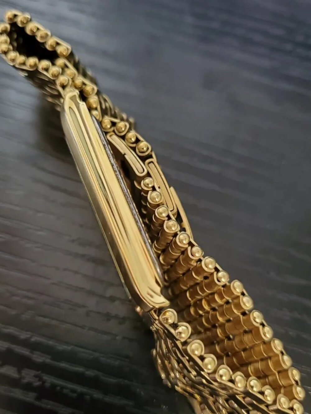 💁🏽♂️ RARE - Vintage Seiko Slim Tank Quartz Men's Gold Bracelet - Picture 4 of 4